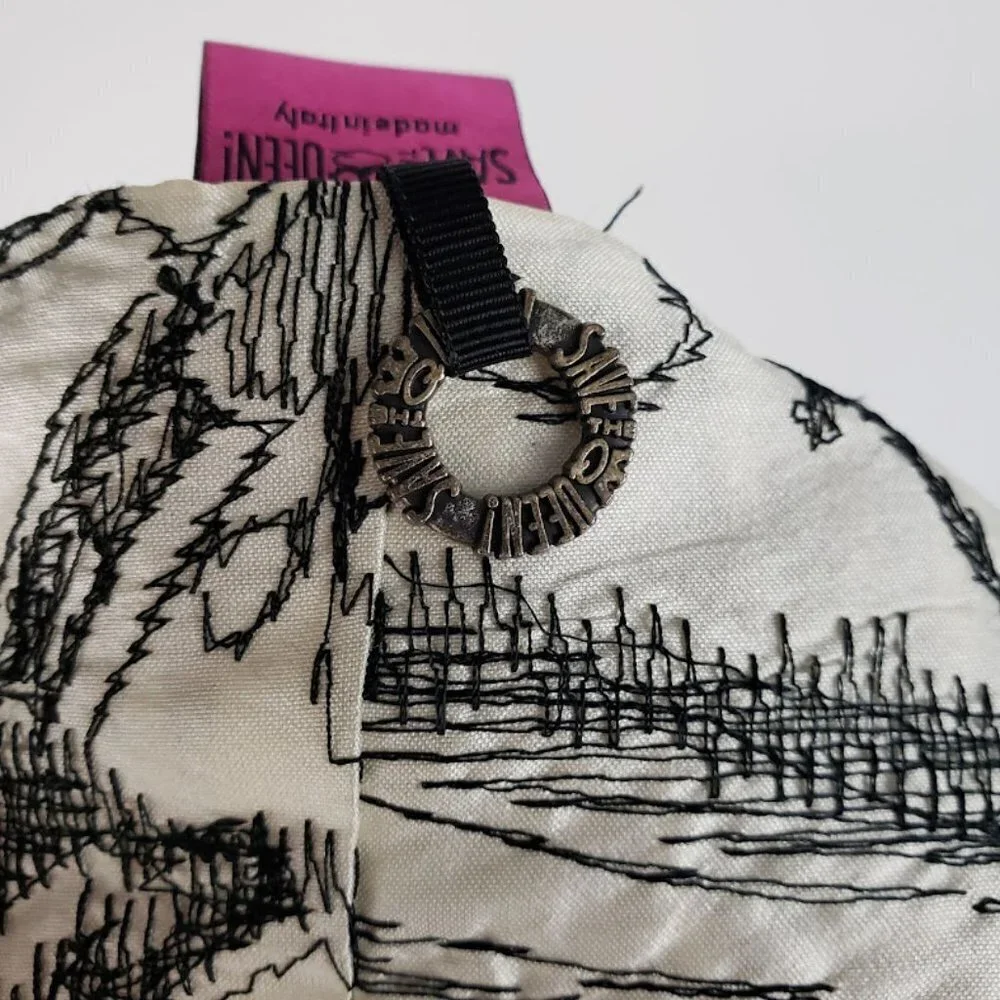 Save the Queen Vest Waterfall Scarf Patchwork Avant Garde Womens Size Small
